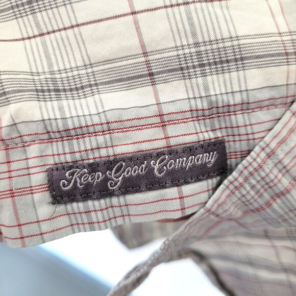 Toad & Co Mens M Surveyor Button Front Shirt Plaid Nylon Tencel Hiking Camping - Picture 6 of 7